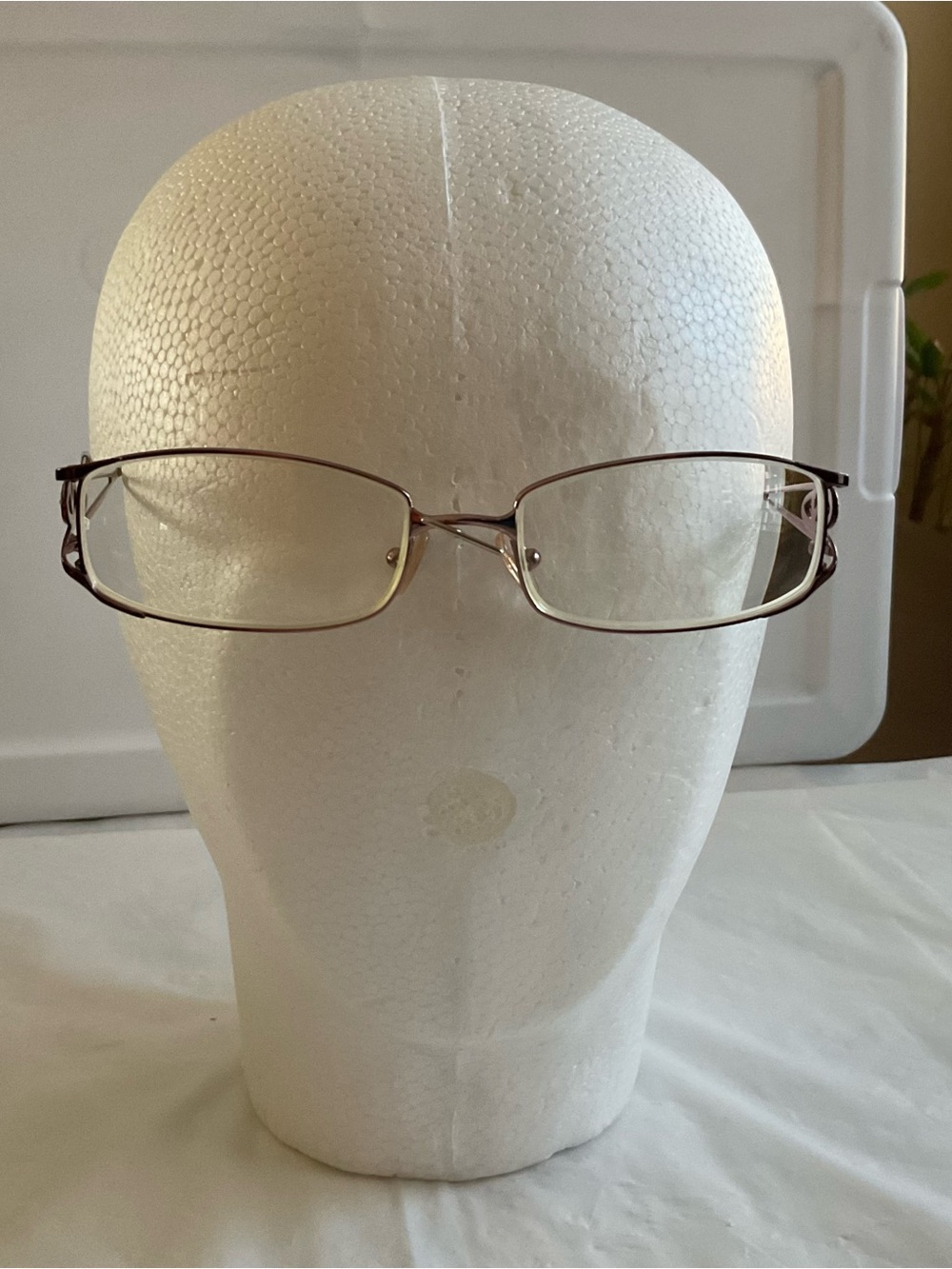 Vintage Valentino 5414 O64Y Rose Gold Eyeglass Frames Only 52 17 135- Italy
